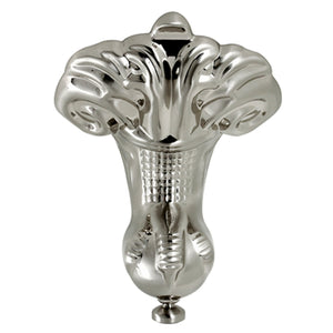 Aqua Eden VFMHJN8 4-Piece (Set) Aluminum Tub Feet, Brushed Nickel