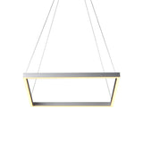 VONN Atria VMC31620AL 20" Integrated LED ETL Certified Pendant, Height Adjustable Chandelier in Silver