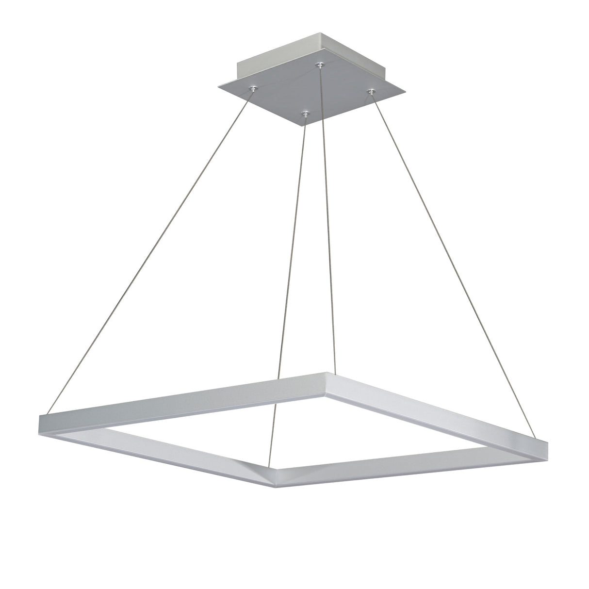 VONN Atria VMC31620AL 20" Integrated LED ETL Certified Pendant, Height Adjustable Chandelier in Silver