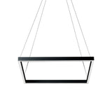 VONN Atria VMC31620BL 20" Integrated LED ETL Certified Pendant Height Adjustable Chandelier in Black