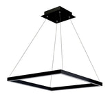 VONN Atria VMC31620BL 20" Integrated LED ETL Certified Pendant Height Adjustable Chandelier in Black