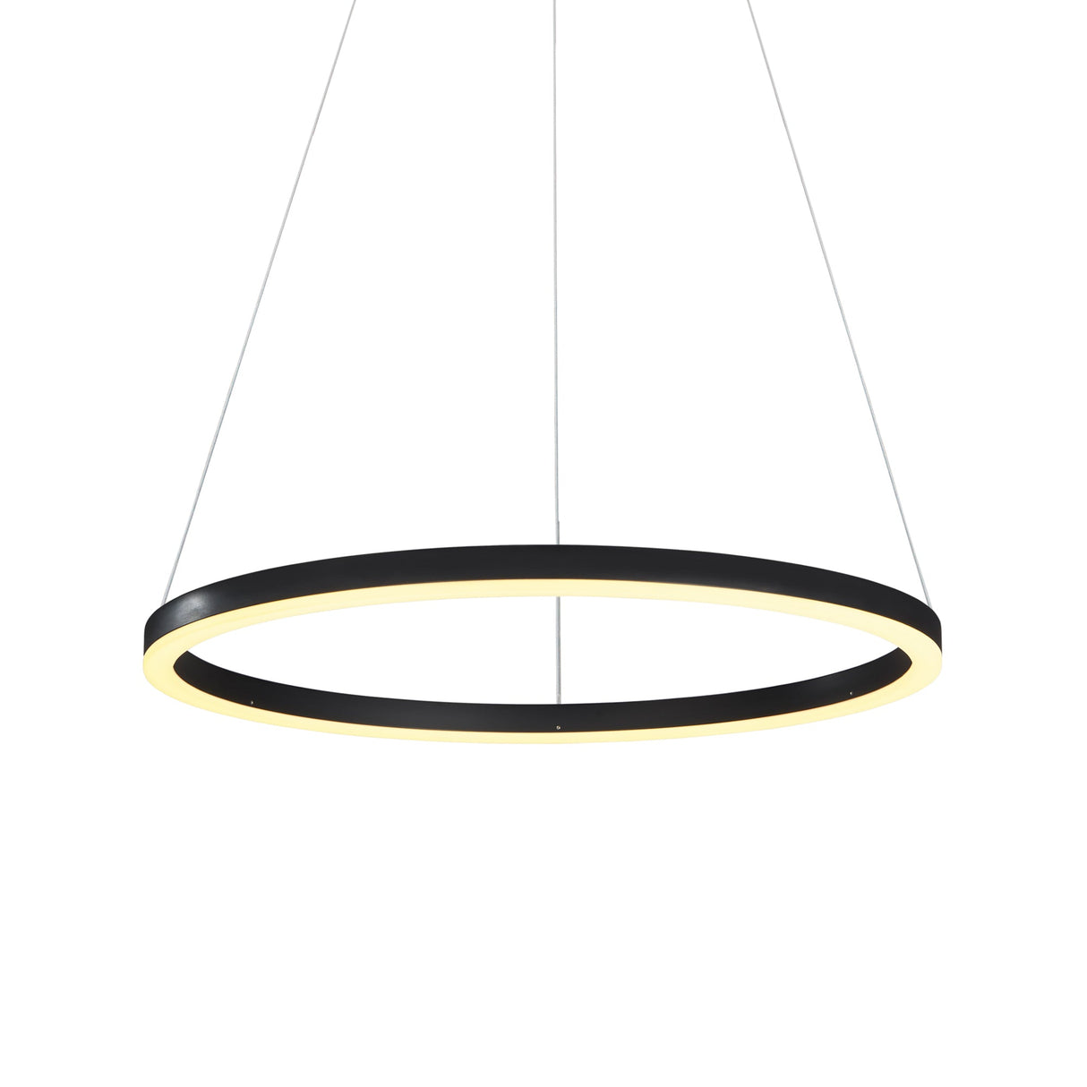 VONN Tania VMC31640BL 24" Integrated LED ETL Certified Pendant Height Adjustable Chandelier in Black