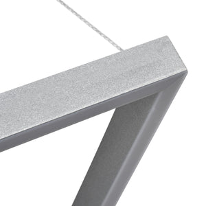 VONN Atria Duo VMC31710AL 29" Integrated LED ETL Certified Chandelier, Height Adjustable Silver Pendant