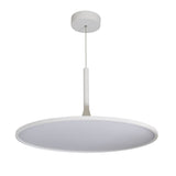 VONN Salm VMC31820SW 24" Integrated LED ETL Certified Pendant, Height Adjustable Disc Chandelier in White