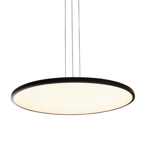 VONN Salm VMC31840BL 24" Integrated LED ETL Certified Pendant Light Height Adjustable Disc Chandelier, Black