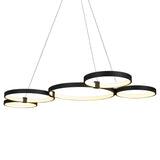 VONN Capella VMC32410BL 50" Integrated LED ETL Certified Chandelier Height Adjustable Pendant in Black