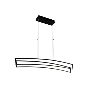 VONN Sirius VMC33440BL 46" ETL Certified Integrated LED Pendant, Height Adjustable Chandelier in Black
