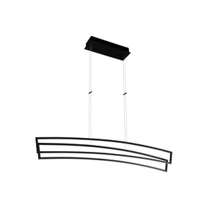 VONN Sirius VMC33440BL 46" ETL Certified Integrated LED Pendant, Height Adjustable Chandelier in Black