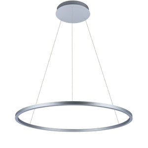 VONN Tania VMC34911AL 39" ETL Certified Integrated LED Chandelier Height Adjustable Pendant in Silver