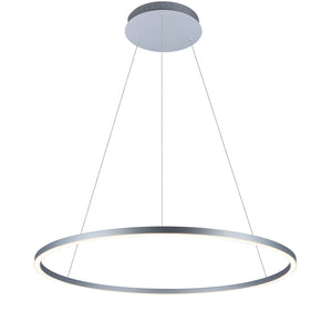 VONN Tania VMC34911AL 39" ETL Certified Integrated LED Chandelier Height Adjustable Pendant in Silver
