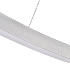 VONN Tania VMC34911AL 39" ETL Certified Integrated LED Chandelier Height Adjustable Pendant in Silver