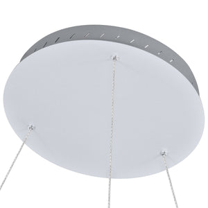 VONN Tania VMC34911AL 39" ETL Certified Integrated LED Chandelier Height Adjustable Pendant in Silver