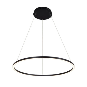 VONN Tania VMC34911BL 39" ETL Certified Integrated LED Chandelier Height Adjustable Pendant in Black
