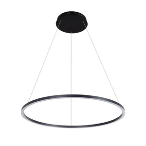 VONN Tania VMC34911BL 39" ETL Certified Integrated LED Chandelier Height Adjustable Pendant in Black