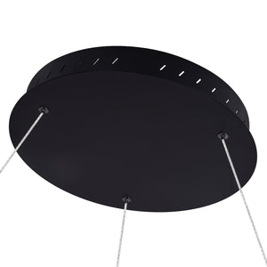 VONN Tania VMC34911BL 39" ETL Certified Integrated LED Chandelier Height Adjustable Pendant in Black