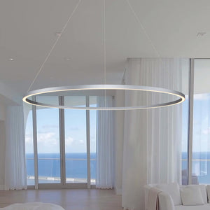 VONN Tania VMC34912AL 51" ETL Certified Integrated LED Chandelier Height Adjustable Pendant in Silver
