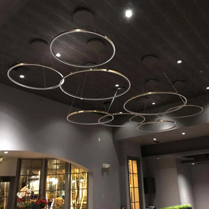 VONN Tania VMC34912BL 51" ETL Certified Integrated LED Chandelier Height Adjustable Pendant in Black