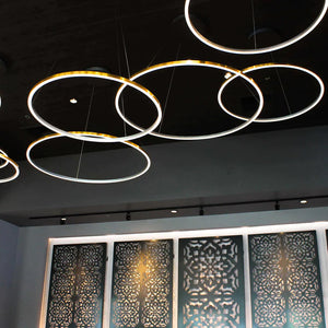 VONN Tania VMC34912BL 51" ETL Certified Integrated LED Chandelier Height Adjustable Pendant in Black