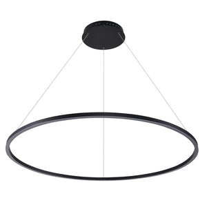 VONN Tania VMC34912BL 51" ETL Certified Integrated LED Chandelier Height Adjustable Pendant in Black