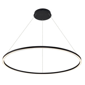 VONN Tania VMC34912BL 51" ETL Certified Integrated LED Chandelier Height Adjustable Pendant in Black