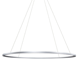 VONN Tania VMC34960AL 60" Integrated LED ETL Certified Chandelier, Height Adjustable Pendant in Silver