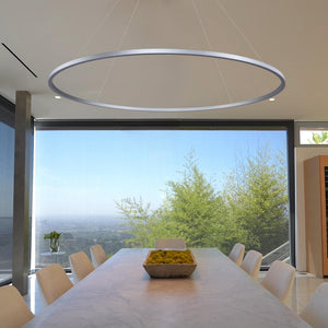 VONN Tania VMC34960AL 60" Integrated LED ETL Certified Chandelier, Height Adjustable Pendant in Silver