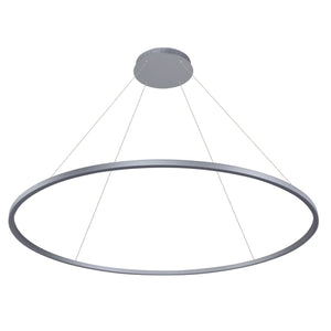 VONN Tania VMC34960AL 60" Integrated LED ETL Certified Chandelier, Height Adjustable Pendant in Silver