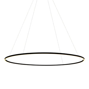 VONN Tania VMC34960BL 60" Integrated LED ETL Certified Chandelier, Height Adjustable Pendant in Black