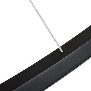 VONN Tania VMC34960BL 60" Integrated LED ETL Certified Chandelier, Height Adjustable Pendant in Black