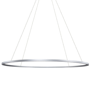 VONN Tania VMC34972AL 72" Integrated LED ETL Certified Chandelier, Height Adjustable Pendant in Silver