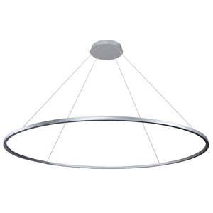 VONN Tania VMC34972AL 72" Integrated LED ETL Certified Chandelier, Height Adjustable Pendant in Silver