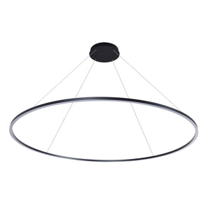 VONN Tania VMC34972BL 72" Integrated LED ETL Certified Chandelier, Height Adjustable Pendant in Black
