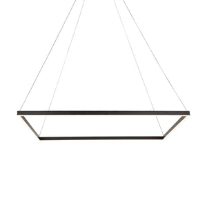 VONN Atria VMC35511BL 39" ETL Certified Integrated LED Chandelier, Height Adjustable Pendant in Black