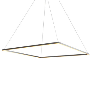 VONN Atria VMC35512AL 51" ETL Certified Integrated LED Chandelier Height Adjustable Pendant in Silver