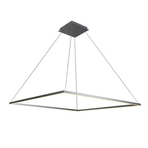 VONN Atria VMC35512AL 51" ETL Certified Integrated LED Chandelier Height Adjustable Pendant in Silver
