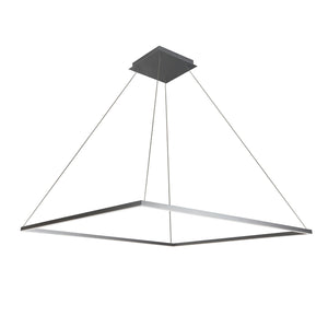 VONN Atria VMC35512AL 51" ETL Certified Integrated LED Chandelier Height Adjustable Pendant in Silver