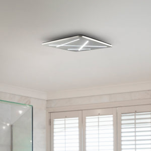 VONN Tureis VMCF41200AL 18" Integrated LED ETL Certified Ceiling Light Square Flush Mount in Silver