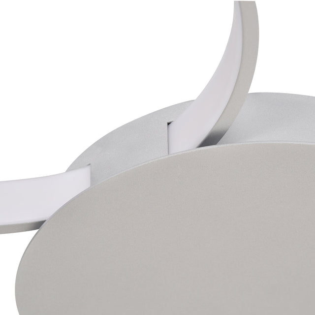 VONN Capella VMCF41500AL 43" Integrated LED ETL Certified Ceiling Light Multi-Ring Semi Flush in Silver