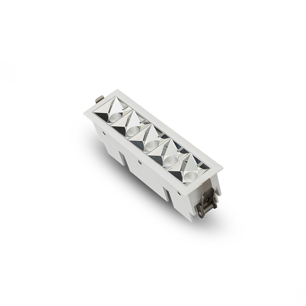 VONN RUBIK VMDL000605A012WH 6.5" 5 LIGHT LED RECESSED DOWNLIGHT W/TRIM ETL CERTIFIED, COMMERCIAL GRADE, White