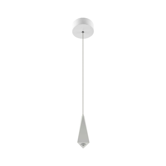 VONN Polaris VMP24410WH 5" ETL Certified Integrated LED Height Adjustable Pendant Light in White