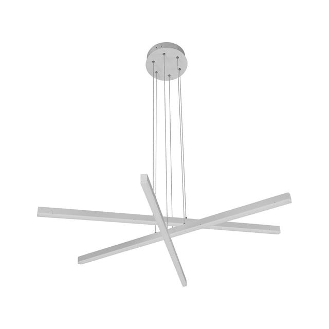 VONN Sirius VMP25030WH 40" ETL Certified Integrated LED Pendant, Height Adjustable Chandelier in White
