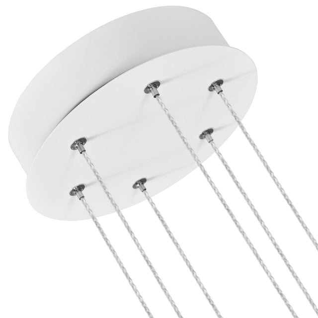 VONN Sirius VMP25030WH 40" ETL Certified Integrated LED Pendant, Height Adjustable Chandelier in White