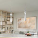 VONN Polaris VMP26710AL 5" ETL Certified Integrated LED Height Adjustable Pendant Light in Silver