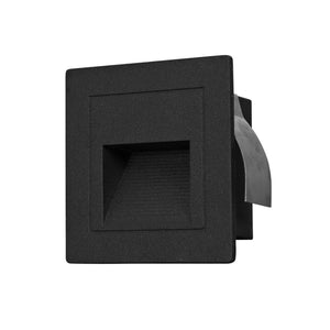 VONN 3.25" VOS54478BL Low-Voltage 1-Watt ETL Certified Integrated LED Outdoor Steps Light in Matte Black