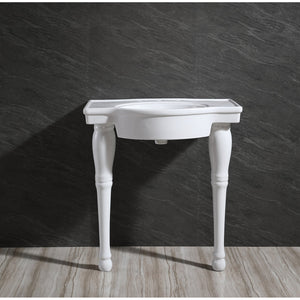 Templeton VPB1318 Ceramic Console Sink, White