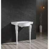 Templeton VPB1318 Ceramic Console Sink, White