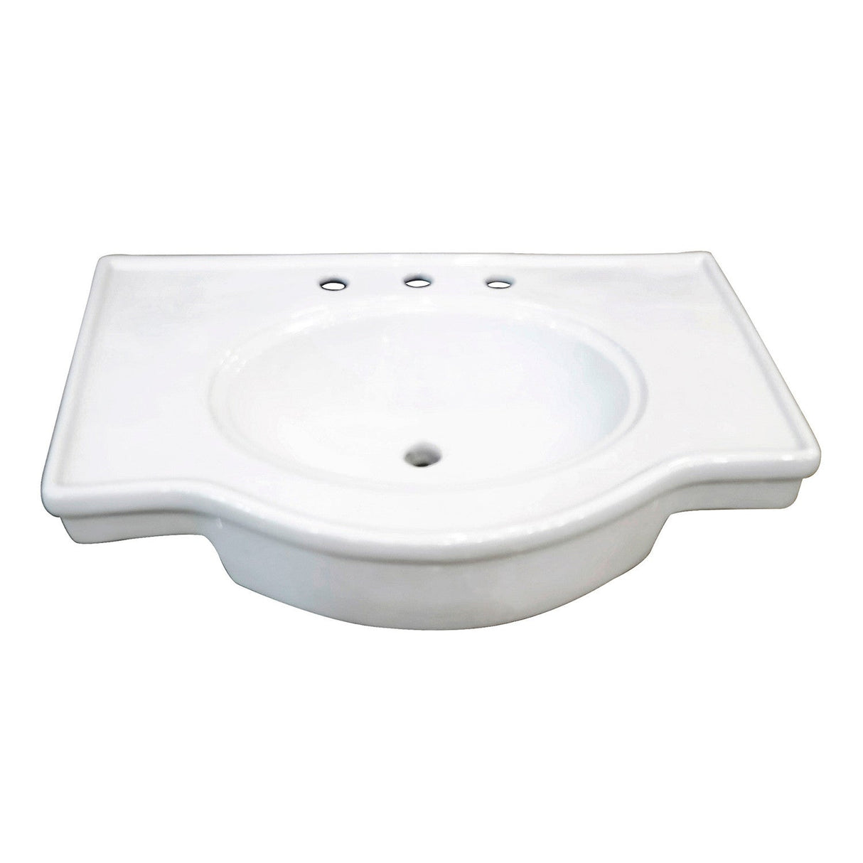 Templeton VPB1318B Ceramic Console Sink Top, White