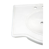 Templeton VPB1318B Ceramic Console Sink Top, White