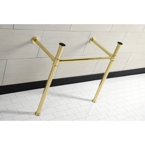 Fauceture VPB13682 Stainless Steel Console Sink Legs, Polished Brass