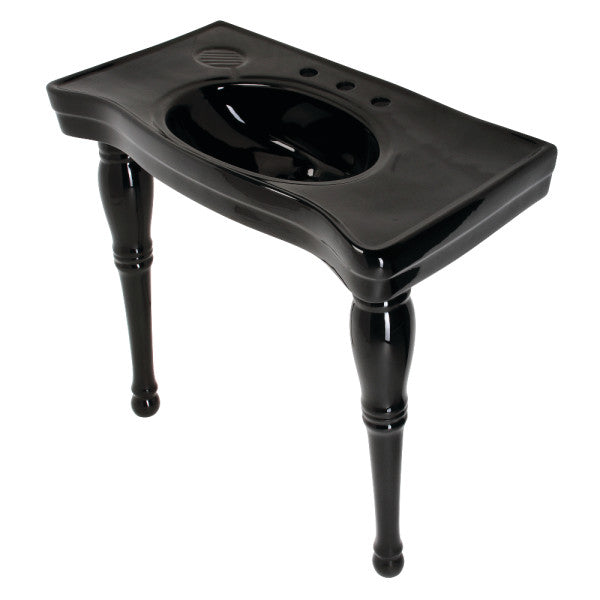 Imperial VPB1368K Ceramic Console Sink, Black